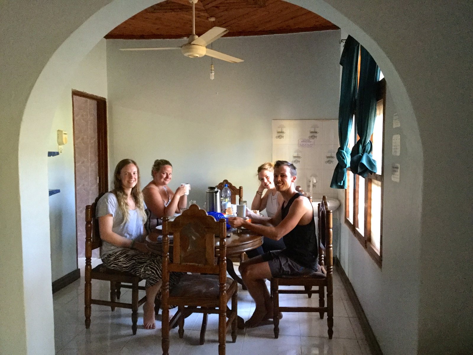 Exterior view of the Pink Mansion volunteer house